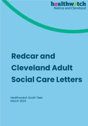 Front page of the Redcar and Cleveland Adult Social Care Letters
