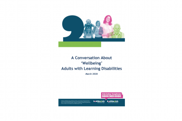A Conversation About ‘Wellbeing’ Adults with Learning Disabilities front cover