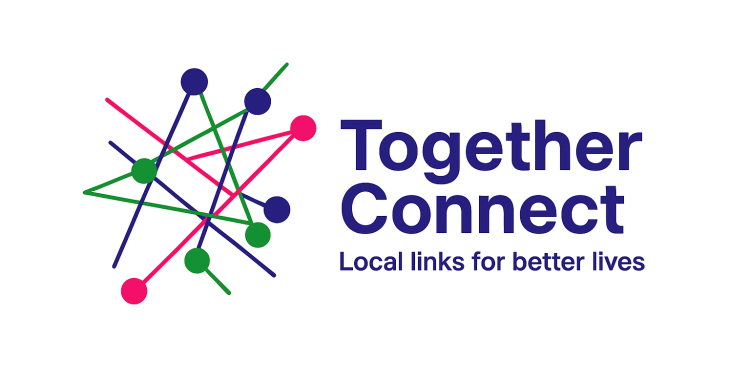 Together connect logo with strapline local links for better lives
