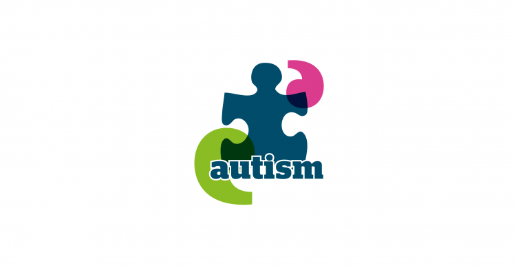 Jigsaw piece with the word 'autism