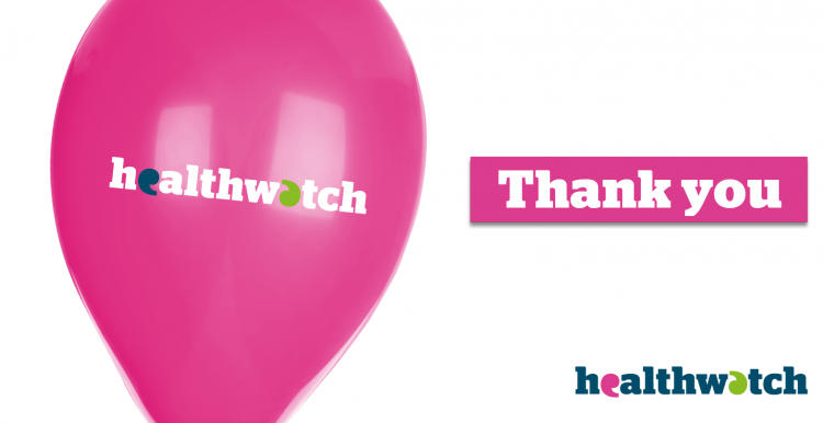 A Thank You message from Healthwatch Middlesbrough