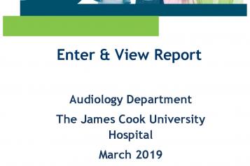 Audiology Report front cover