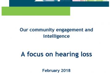 Hearing Loss Summary Report front cover