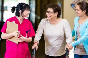 Nurse with Patient and Carer