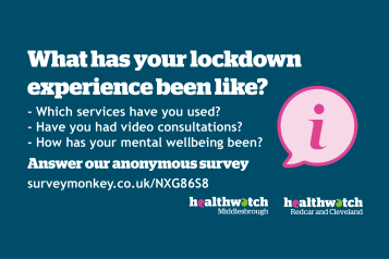 Lockdown experience survey advertisement
