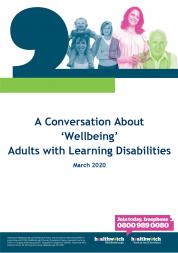 A Conversation About ‘Wellbeing’ Adults with Learning Disabilities front cover