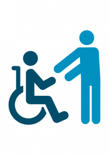 Person in Wheelchair with Carer