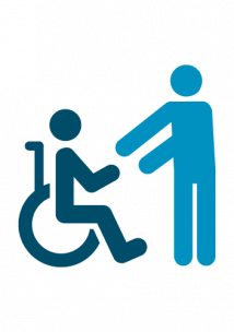 Person in Wheelchair with Carer Person in Wheelchair with Carer
