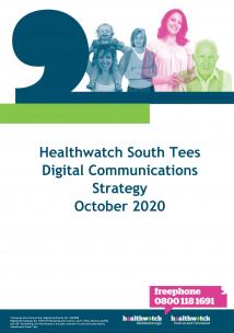 Healthwatch South Tees Digital Communications Strategy front cover