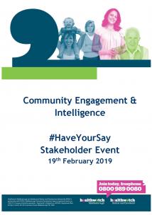 Stakeholder Event front cover