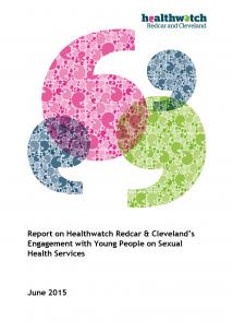 Young People on Sexual Health Services report front cover Young People on Sexual Health Services report front cover